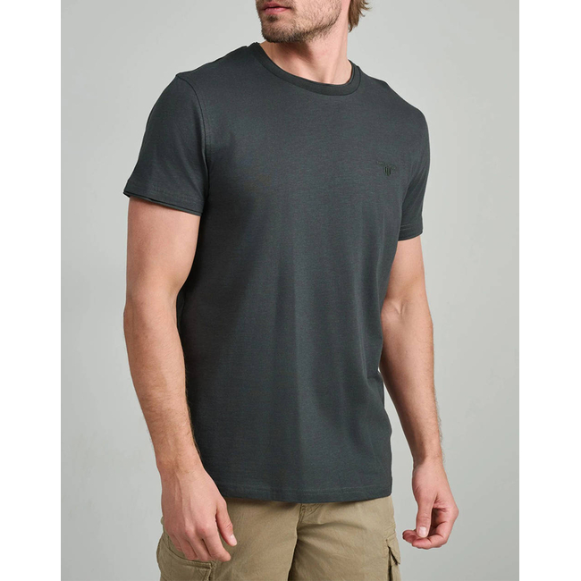 Product NAVY&GREEN V-NECK T-SHIRT base image