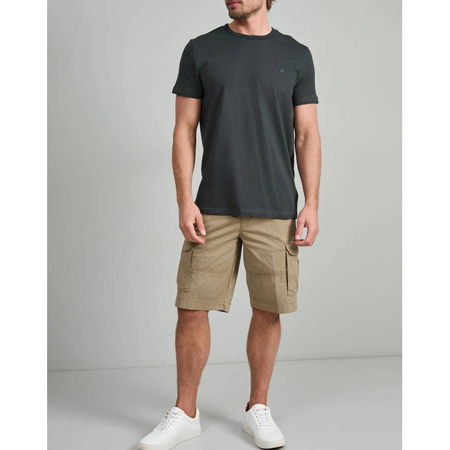 Product NAVY&GREEN V-NECK T-SHIRT base image