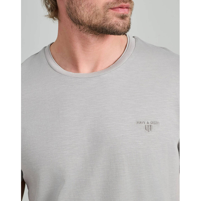 Product NAVY&GREEN V-NECK T-SHIRT base image