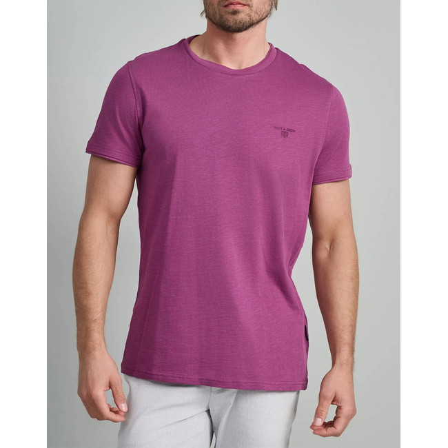 Product NAVY&GREEN V-NECK T-SHIRT base image