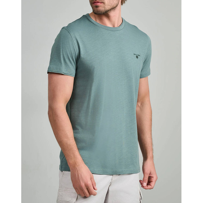 Product NAVY&GREEN V-NECK T-SHIRT base image
