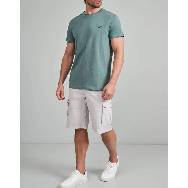 Product NAVY&GREEN V-NECK T-SHIRT base image