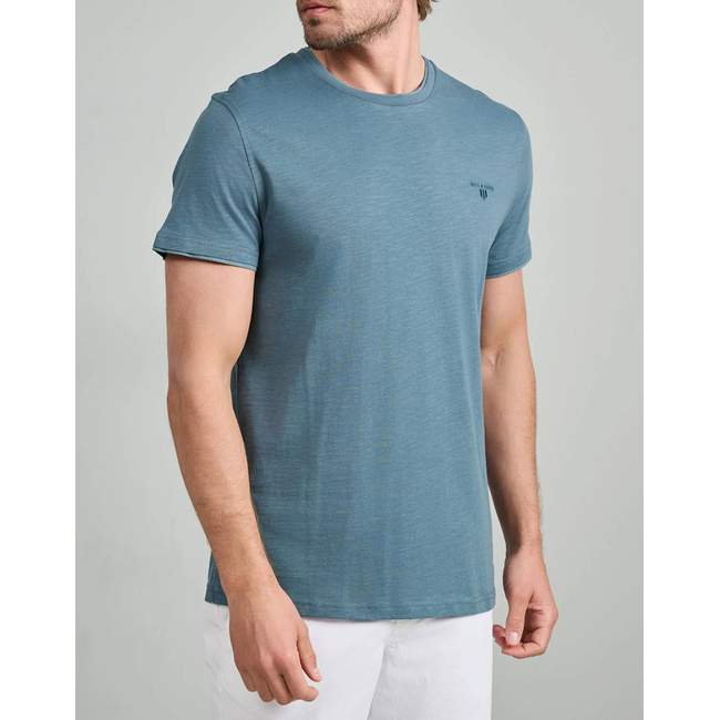 Product NAVY&GREEN V-NECK T-SHIRT base image