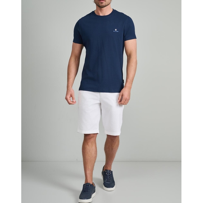 Product NAVY&GREEN V-NECK T-SHIRT base image