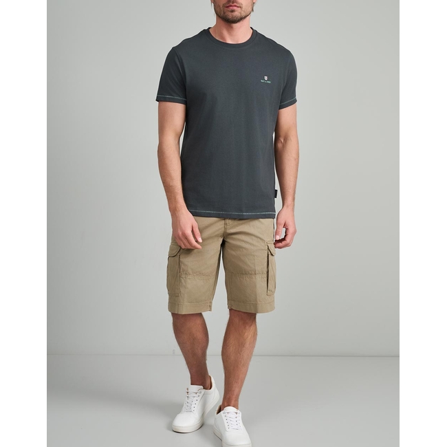Product NAVY&GREEN V-NECK T-SHIRT base image