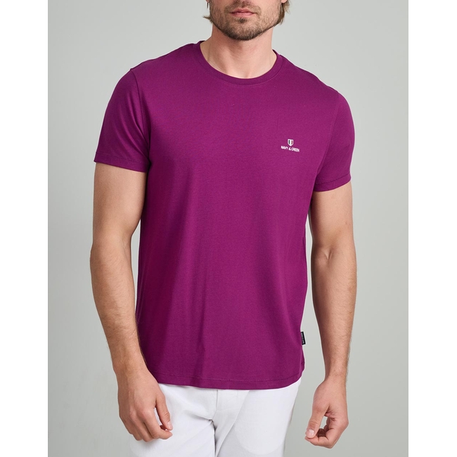 Product NAVY&GREEN V-NECK T-SHIRT base image