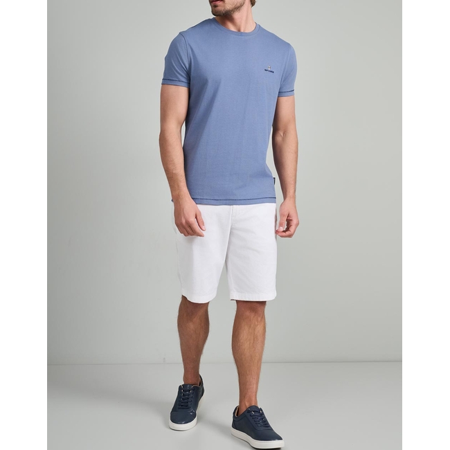 Product NAVY&GREEN V-NECK T-SHIRT base image