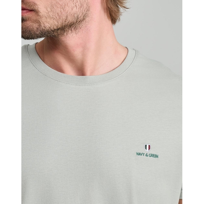 Product NAVY&GREEN V-NECK T-SHIRT base image