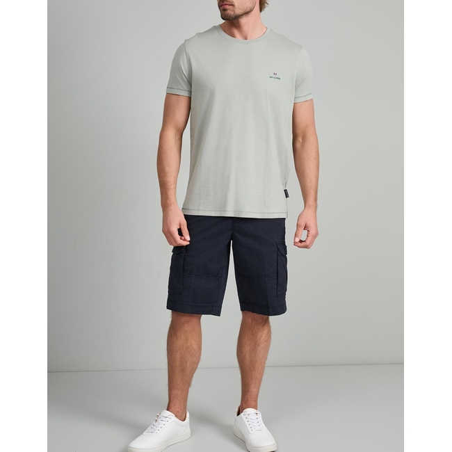 Product NAVY&GREEN V-NECK T-SHIRT base image