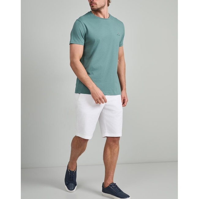 Product NAVY&GREEN V-NECK T-SHIRT base image