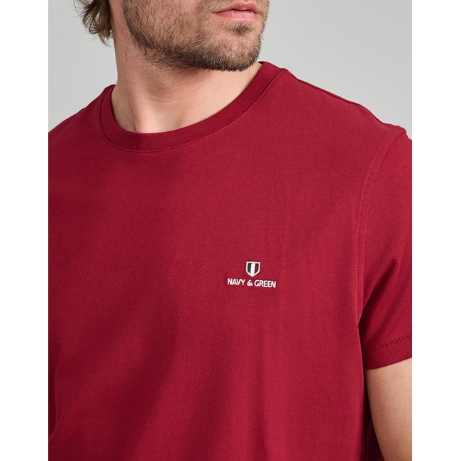 Product NAVY&GREEN V-NECK T-SHIRT base image
