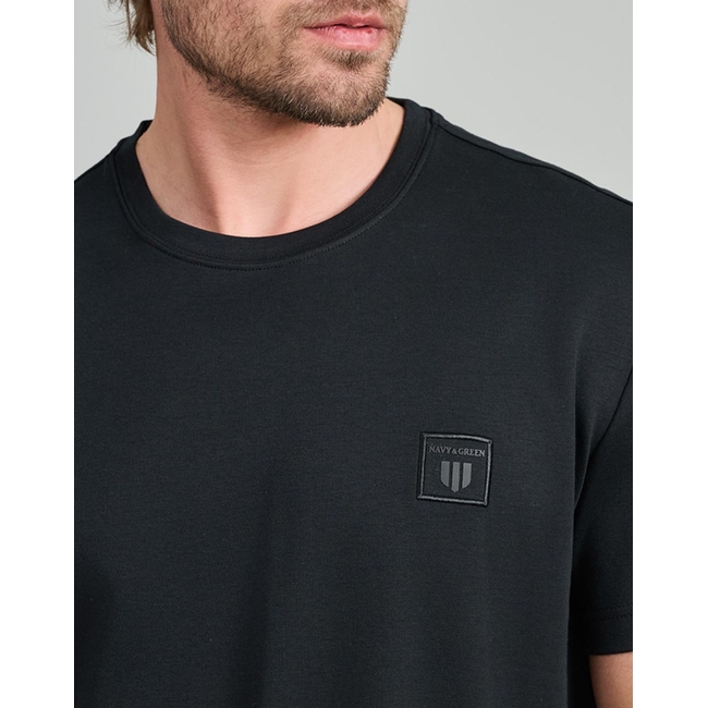 Product NAVY&GREEN V-NECK T-SHIRT base image