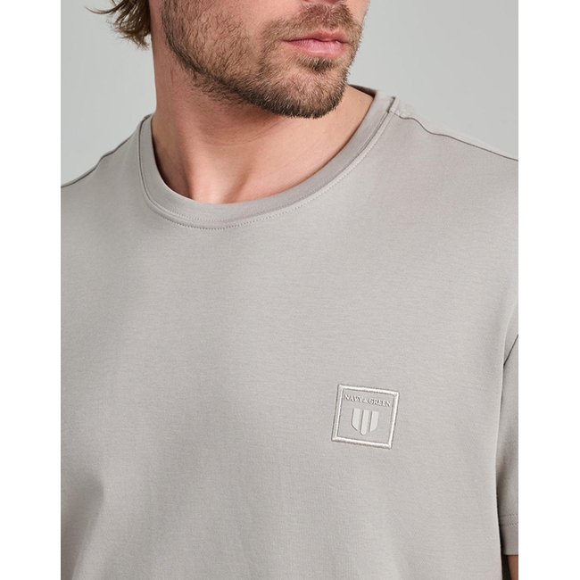 Product NAVY&GREEN V-NECK T-SHIRT base image