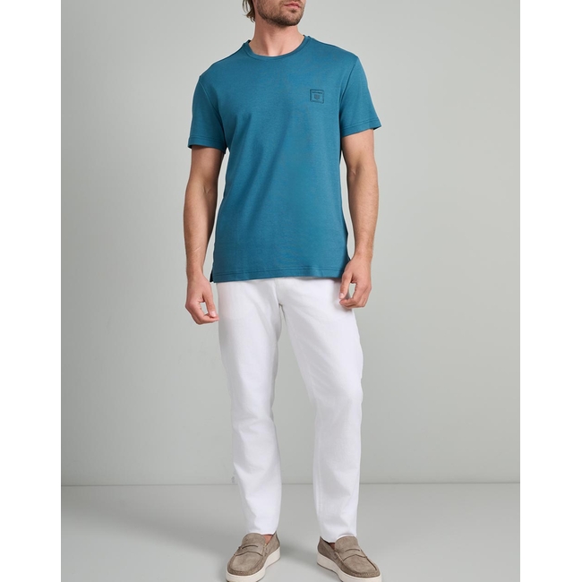 Product NAVY&GREEN V-NECK T-SHIRT base image