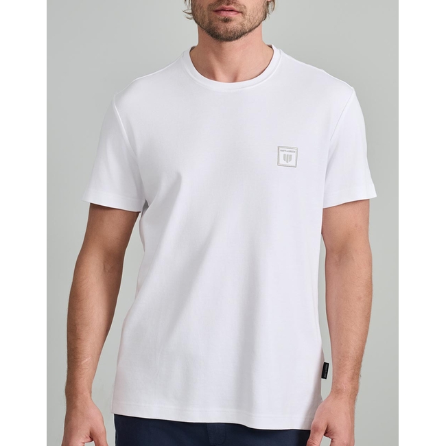 Product NAVY&GREEN V-NECK T-SHIRT base image