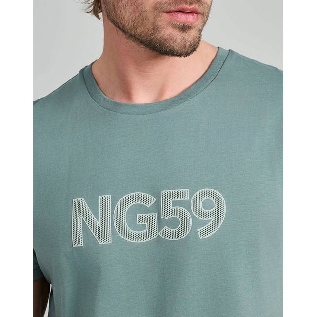 Product NAVY&GREEN V-NECK T-SHIRT base image