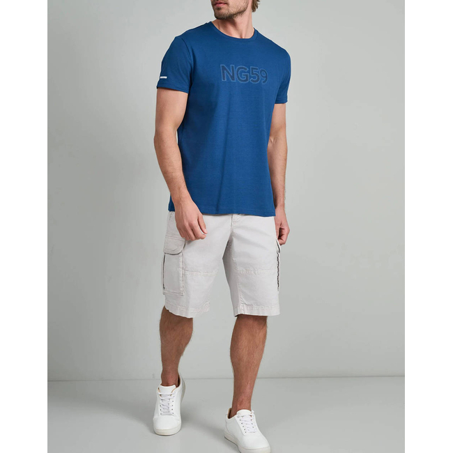 Product NAVY&GREEN V-NECK T-SHIRT base image