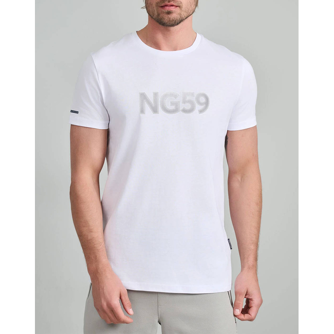 Product NAVY&GREEN V-NECK T-SHIRT base image