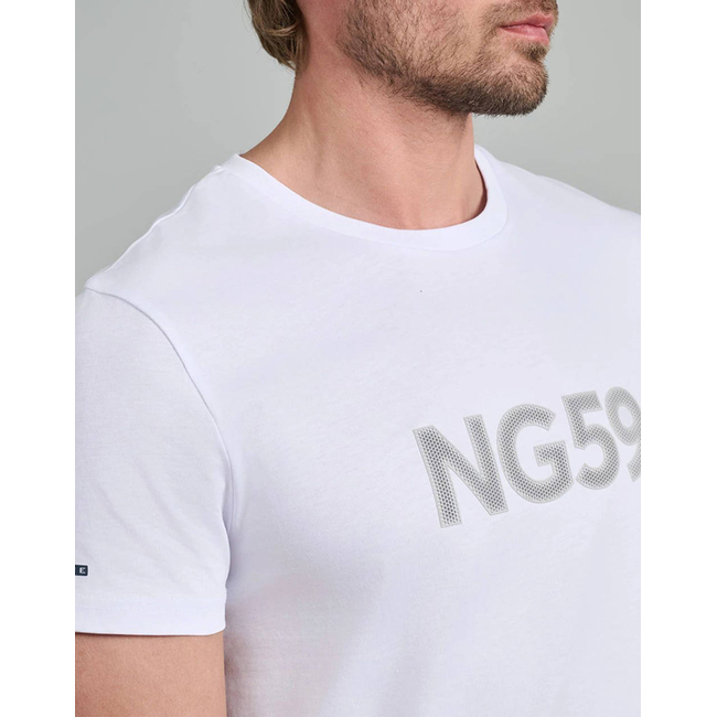 Product NAVY&GREEN V-NECK T-SHIRT base image
