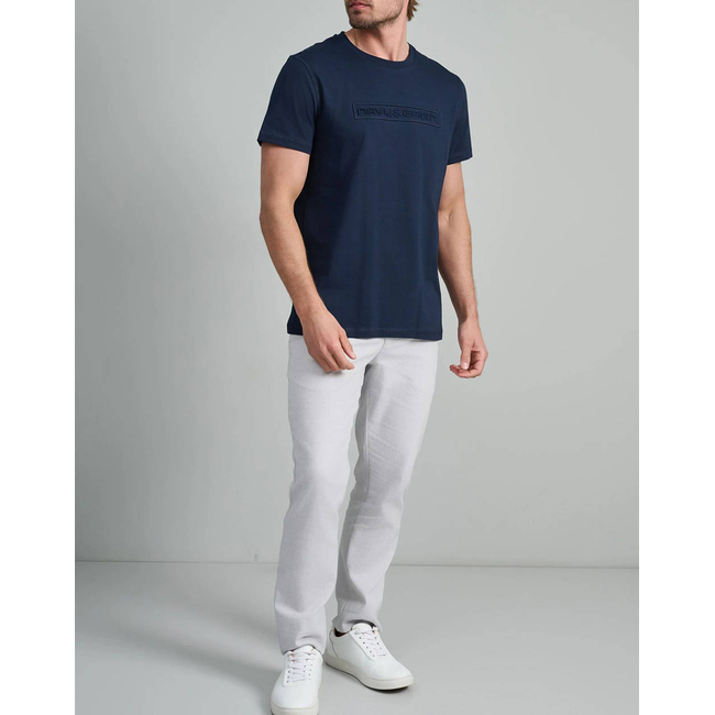 Product NAVY&GREEN V-NECK T-SHIRT base image