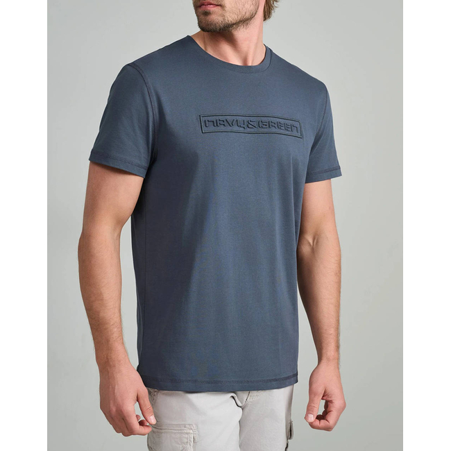 Product NAVY&GREEN V-NECK T-SHIRT base image