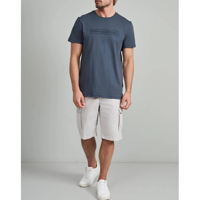 Product NAVY&GREEN V-NECK T-SHIRT base image