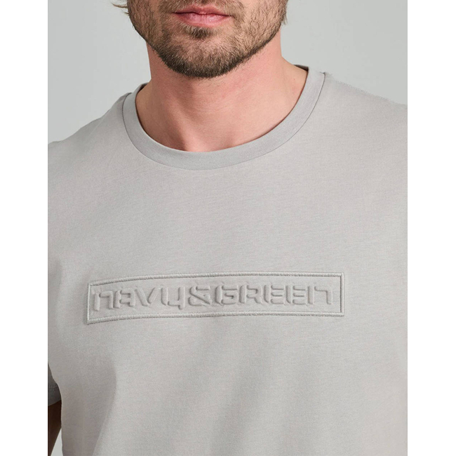 Product NAVY&GREEN V-NECK T-SHIRT base image