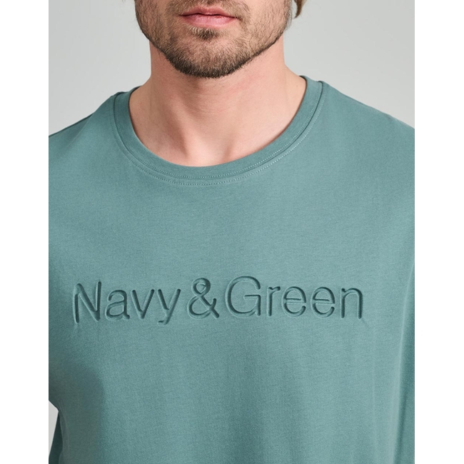 Product NAVY&GREEN ΜΠΛΟΥΖΑ ΛΑΙΜΟΚΟΨΗ base image
