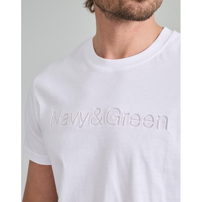 Product NAVY&GREEN V-NECK T-SHIRT base image