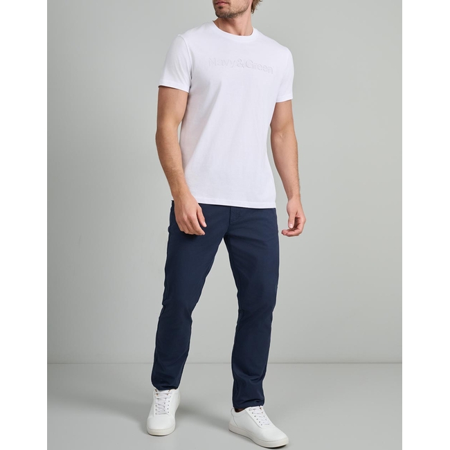 Product NAVY&GREEN V-NECK T-SHIRT base image