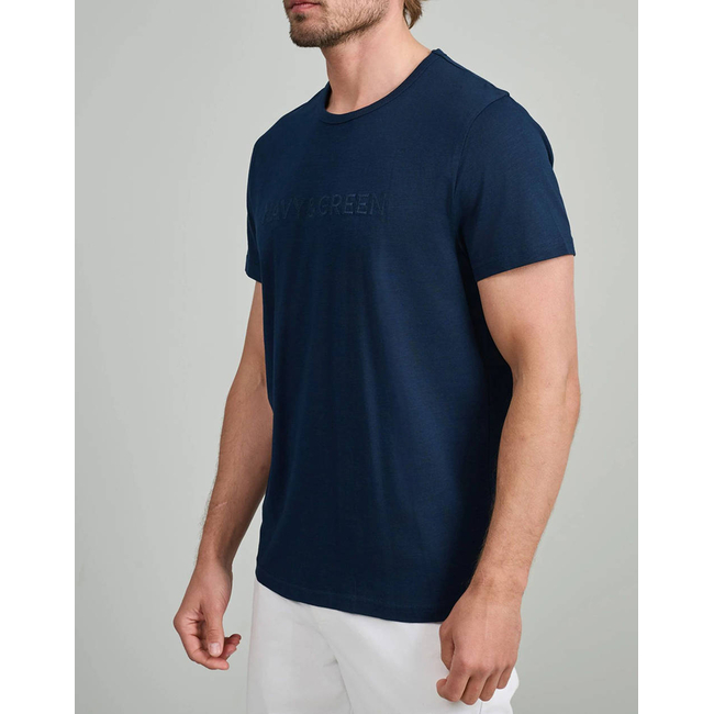 Product NAVY&GREEN V-NECK T-SHIRT base image