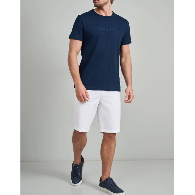 Product NAVY&GREEN V-NECK T-SHIRT base image