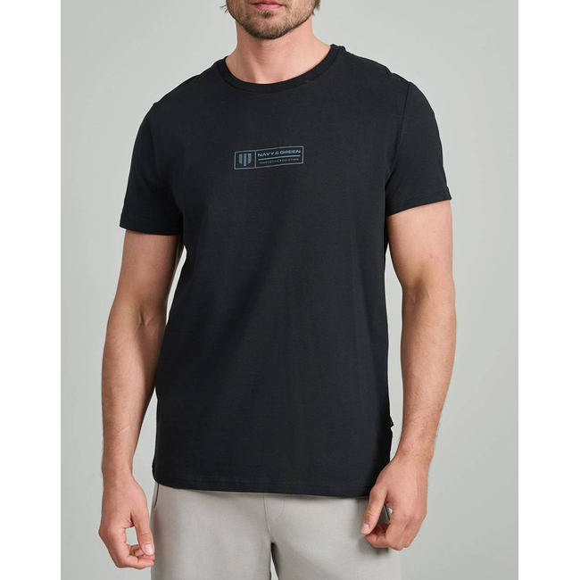 Product NAVY&GREEN V-NECK T-SHIRT base image