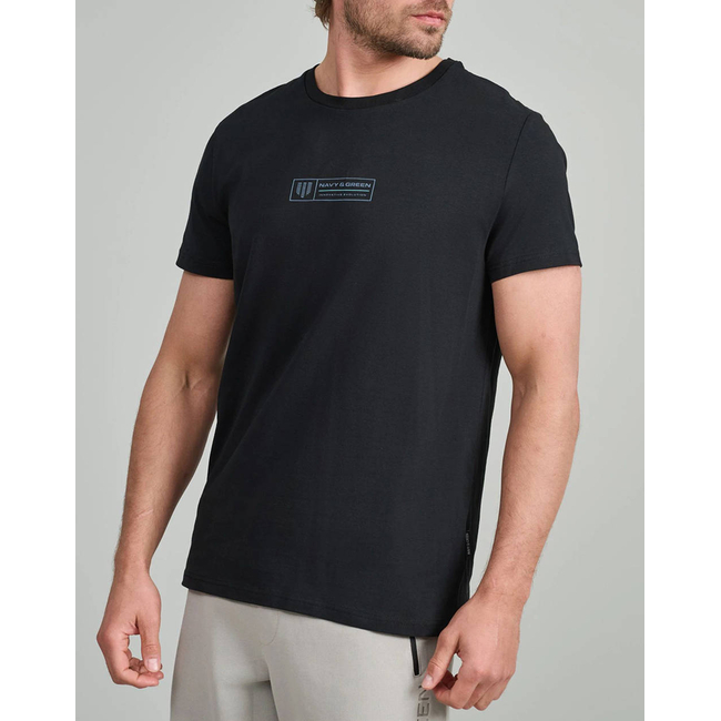 Product NAVY&GREEN V-NECK T-SHIRT base image