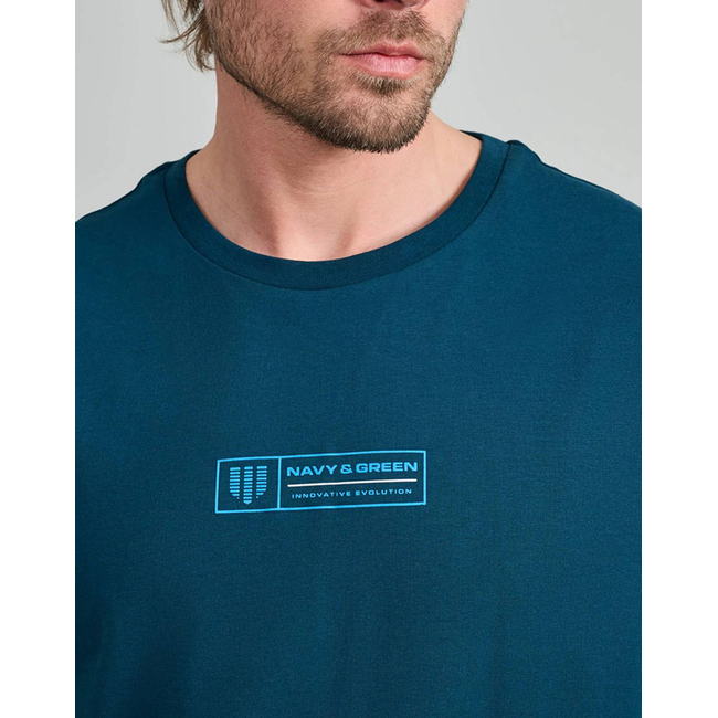 Product NAVY&GREEN V-NECK T-SHIRT base image