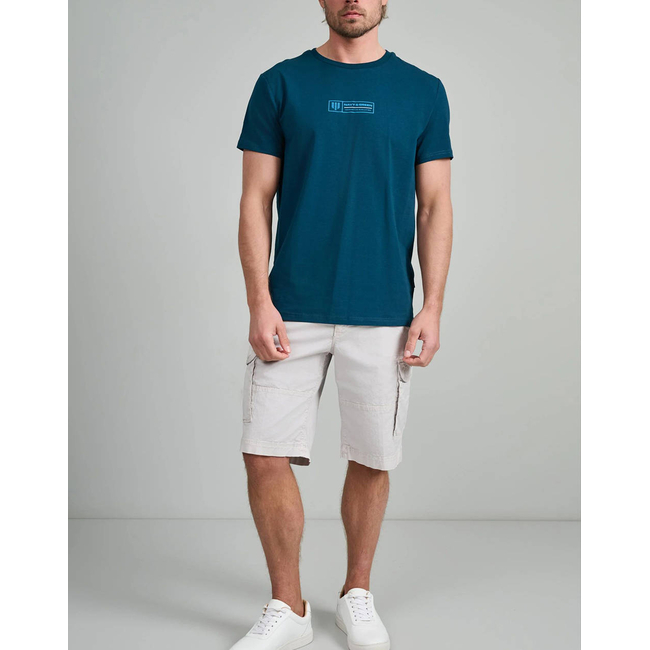 Product NAVY&GREEN V-NECK T-SHIRT base image
