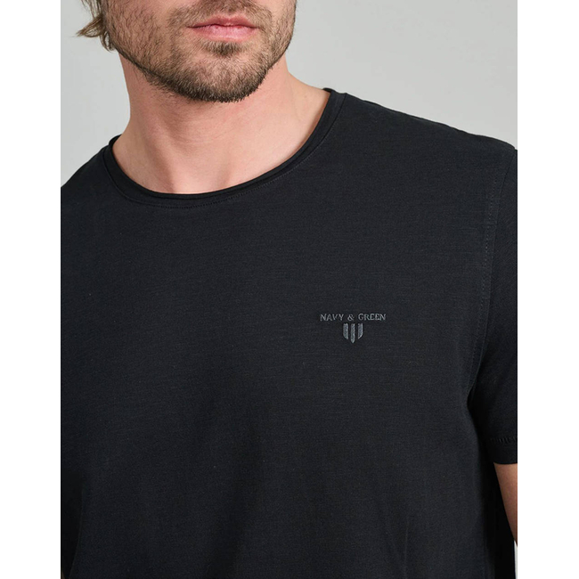 Product NAVY&GREEN ΜΠΛΟΥΖΑ ΛΑΙΜΟΚΟΨΗ base image