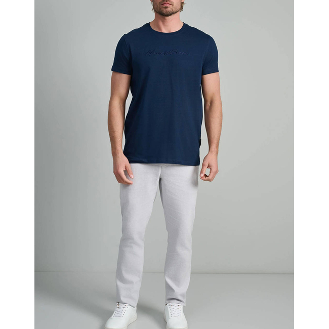 Product NAVY&GREEN V-NECK T-SHIRT base image