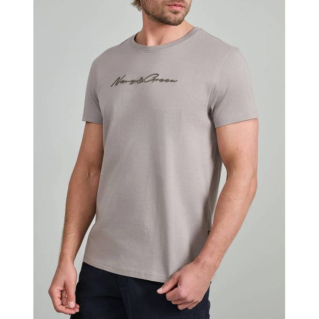 Product NAVY&GREEN V-NECK T-SHIRT base image