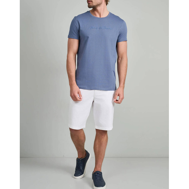Product NAVY&GREEN V-NECK T-SHIRT base image