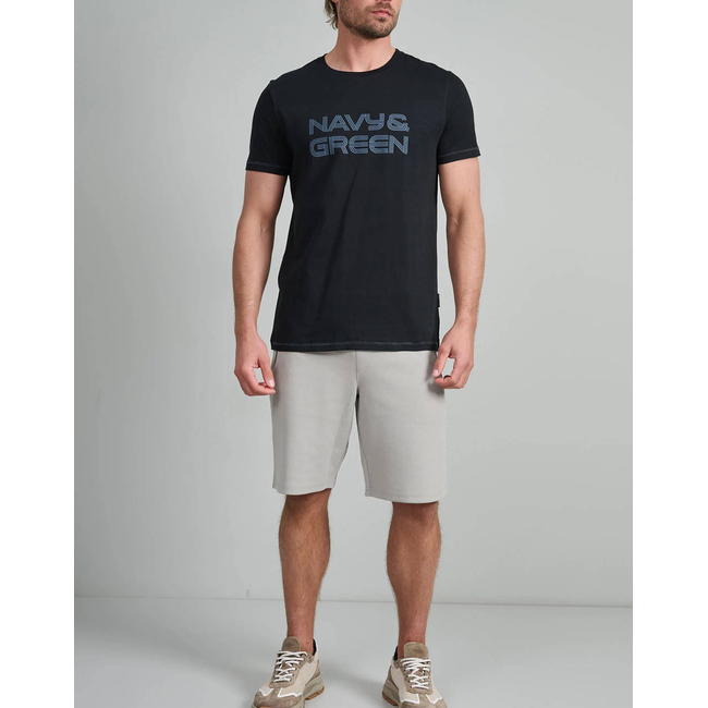 Product NAVY&GREEN V-NECK T-SHIRT base image