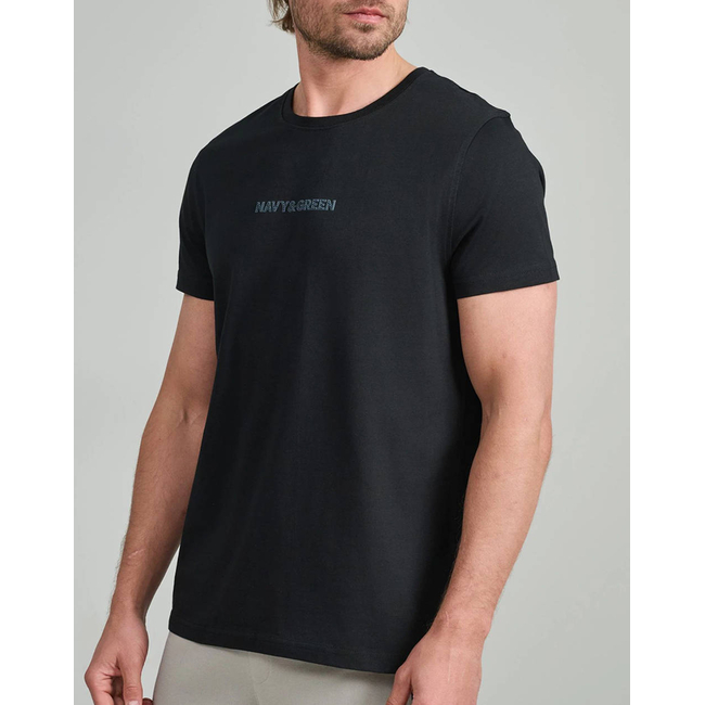 Product NAVY&GREEN V-NECK T-SHIRT base image
