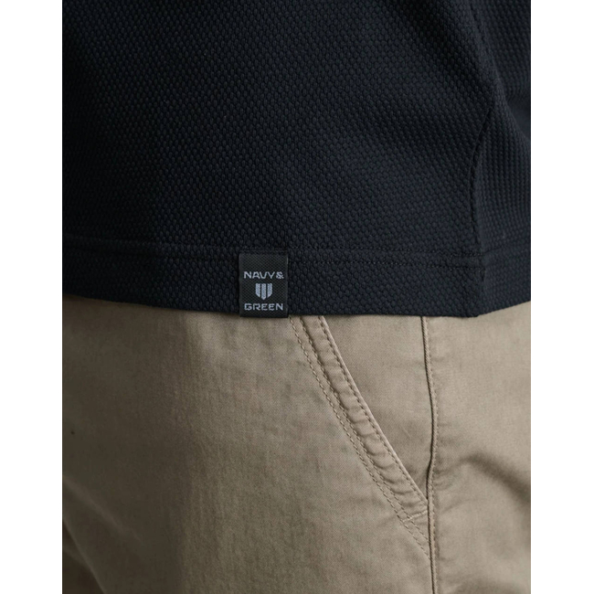 Product NAVY&GREEN V-NECK T-SHIRT base image