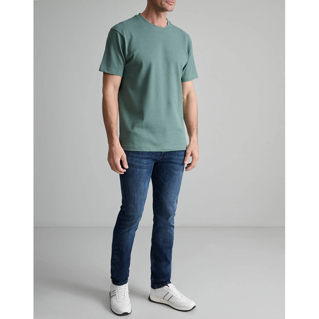 Product NAVY&GREEN V-NECK T-SHIRT base image