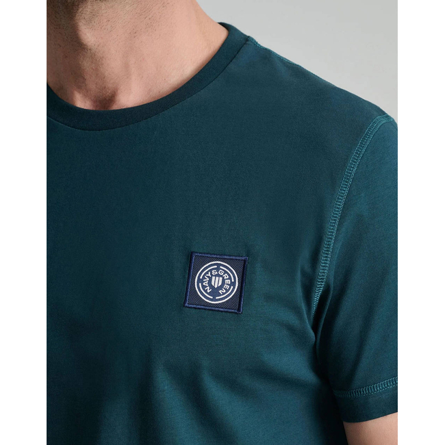 Product NAVY&GREEN V-NECK T-SHIRT base image