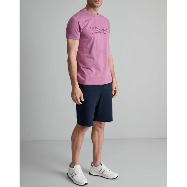 Product NAVY&GREEN V-NECK T-SHIRT base image
