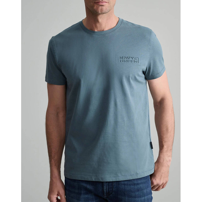 Product NAVY&GREEN ΜΠΛΟΥΖΑ ΛΑΙΜΟΚΟΨΗ base image
