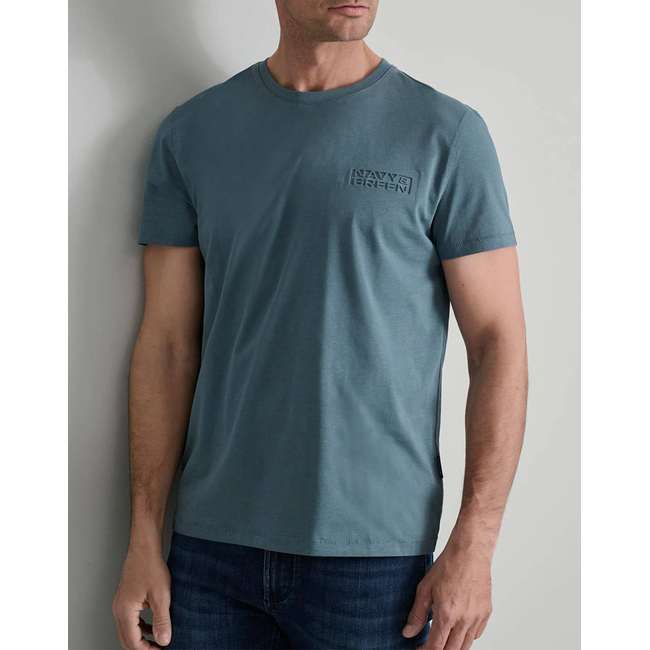 Product NAVY&GREEN ΜΠΛΟΥΖΑ ΛΑΙΜΟΚΟΨΗ base image