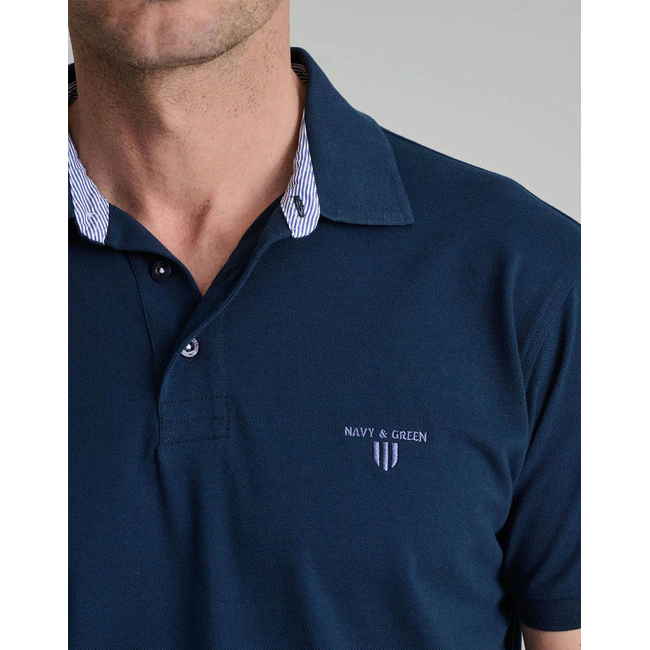 Product NAVY&GREEN POLO SHIRT base image