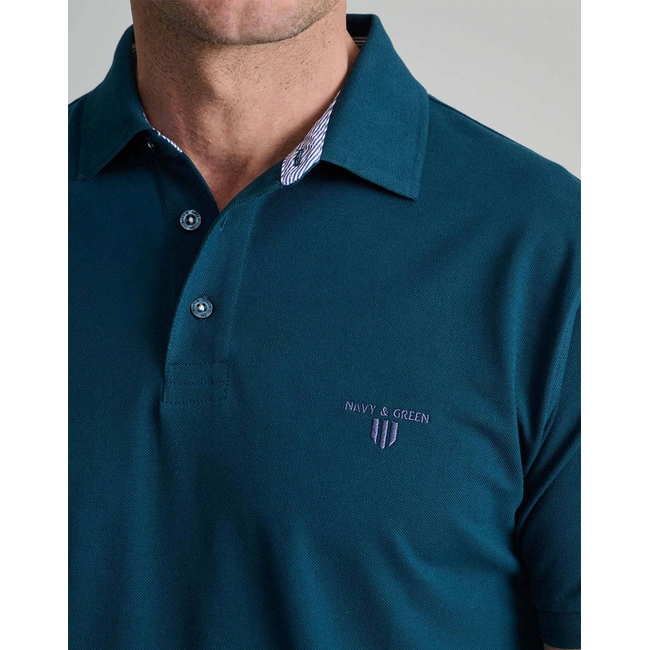 Product NAVY&GREEN POLO SHIRT base image